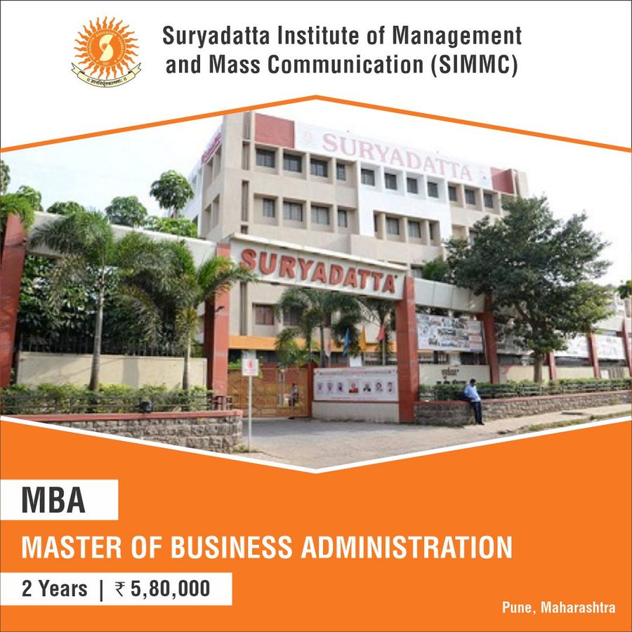 Master of Business Administration [MBA] at Suryadatta Institute of Management And Mass Communication, Pune